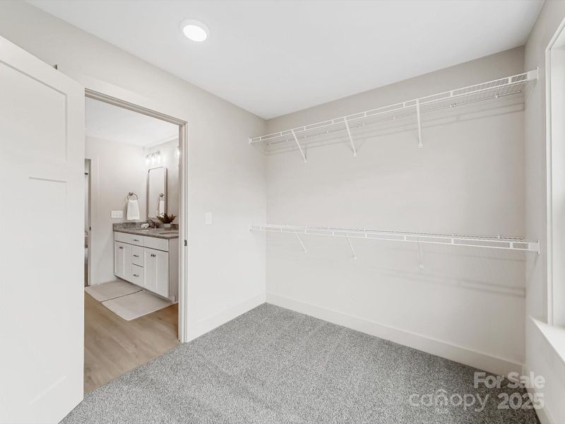 Primary closet Primary closet