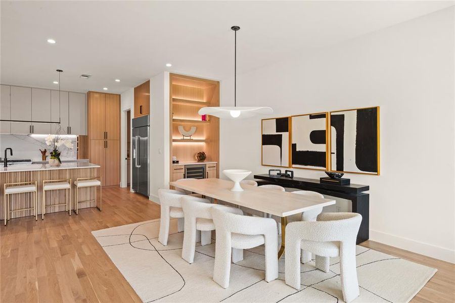 Furnished interior view inside a new home in , Dallas (Image 15).