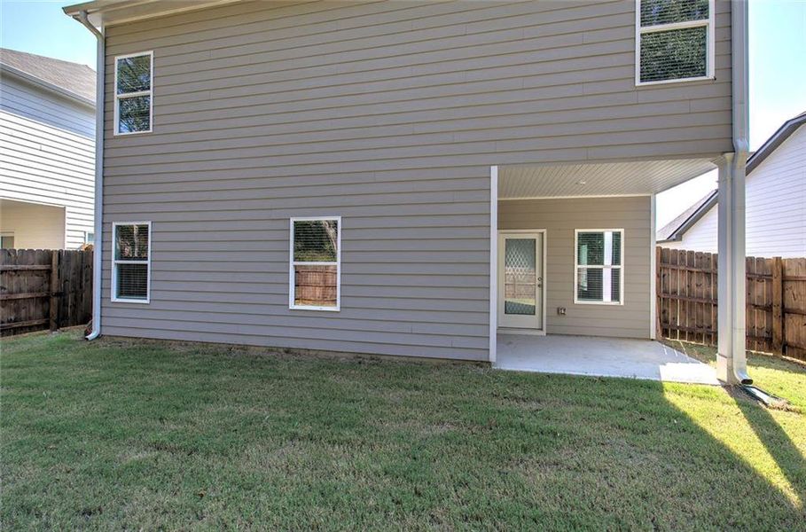 Exterior details and patio area of a home in , Cartersville (Image 24).