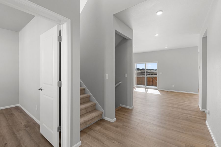 Spacious, unfurnished interior of a new home in The Legacy Collection at Talon Pointe, Thornton (Image 11). Spacious, unfurnished interior of a new home in The Legacy Collection at Talon Pointe, Thornton (Image 11).