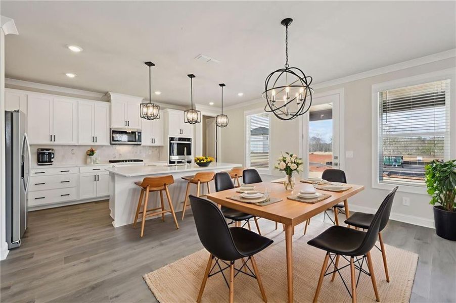 Furnished interior view inside a new home in River Pointe, Monroe (Image 16).