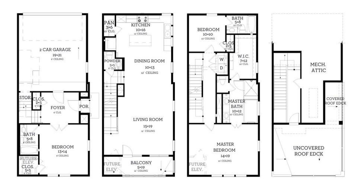 The floor plan for 2731 Providence St.