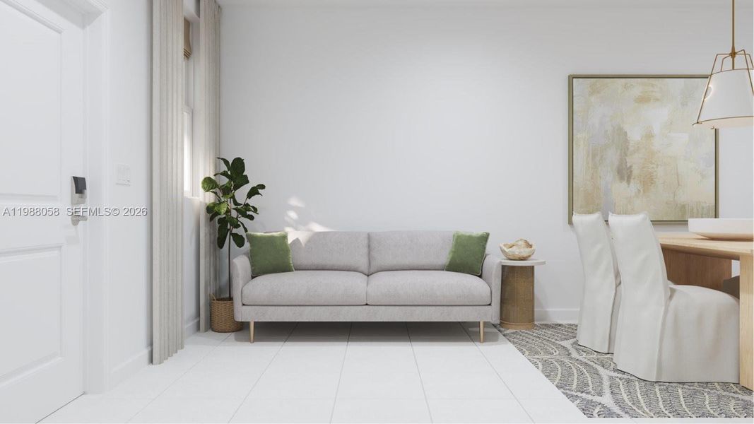 Furnished interior view inside a new home in Altamira, Homestead (Image 7).