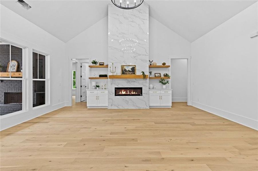 Furnished interior view inside a new home in , Monroe (Image 12).