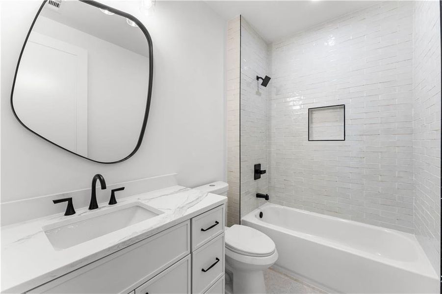 Furnished interior view inside a new home in , Atlanta (Image 35).