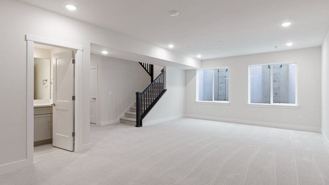 Furnished interior view inside a new home in Dillon Pointe - Journey, Broomfield (Image 18).
