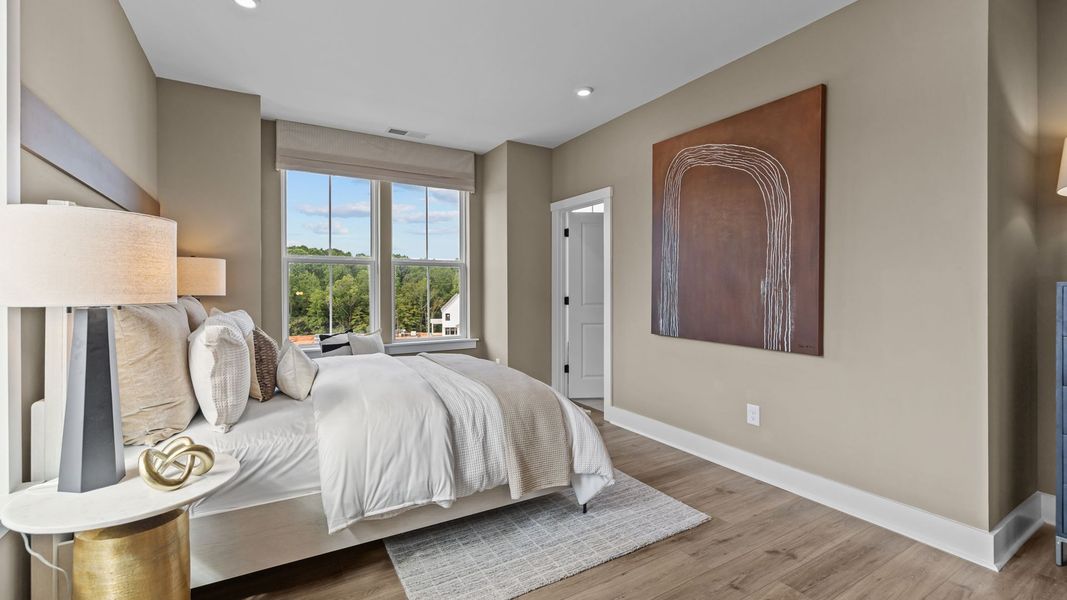 Representative furnished interior of a home built from the Landon by DRB Homes in The River District Townhomes, Charlotte (Image 16).