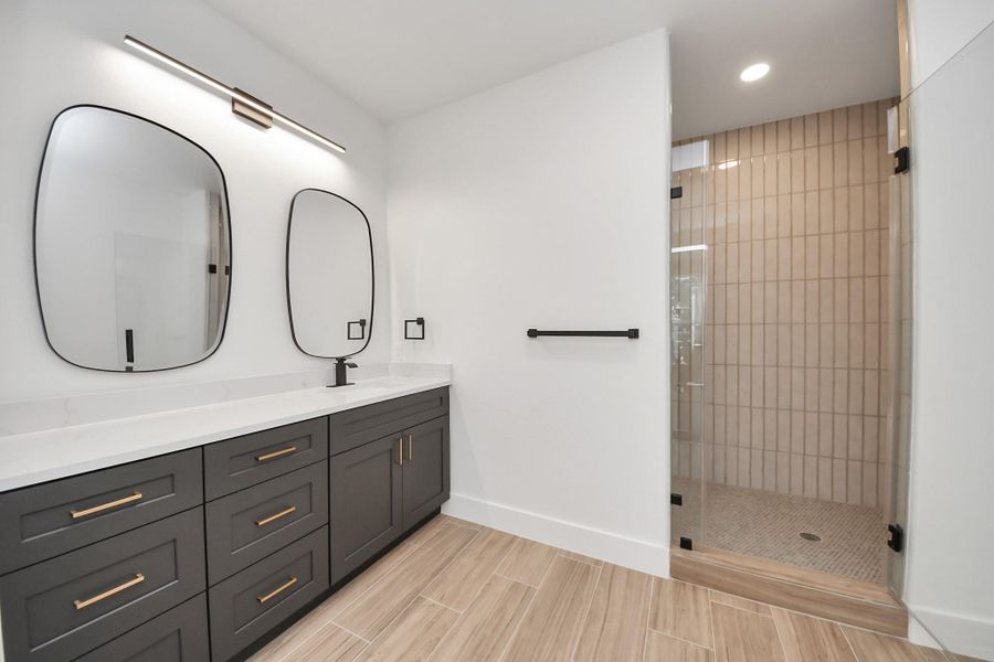 Secondary Suite Bathroom, with timeless standing shower
