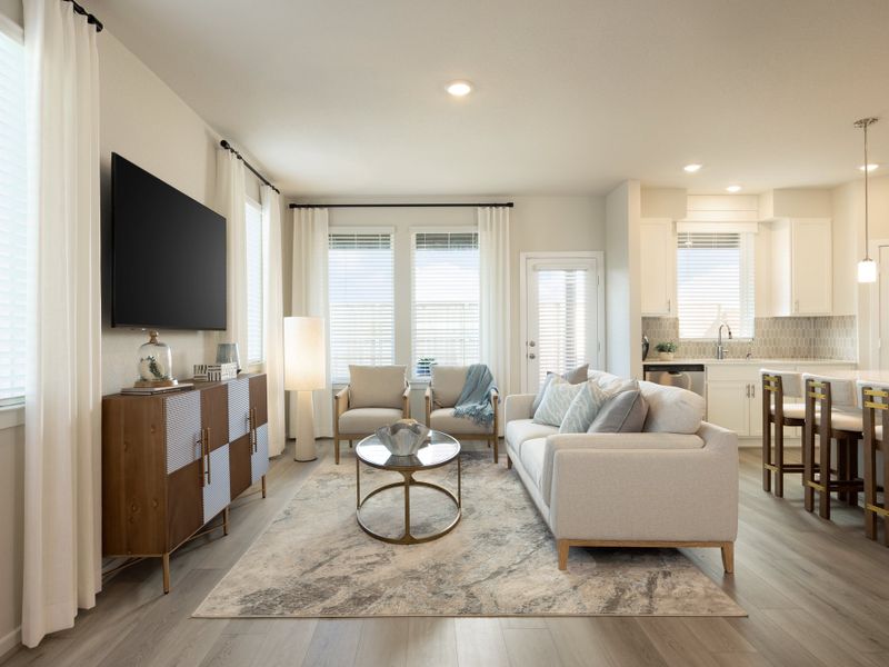 Furnished interior view inside a new home in Parkway Commons - City Series, Missouri City (Image 5).