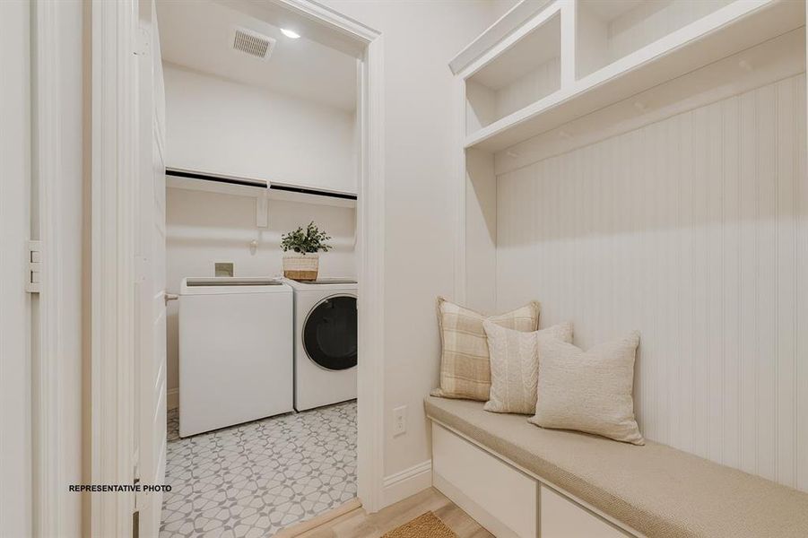 Furnished interior view inside a new home in , Springtown (Image 8).