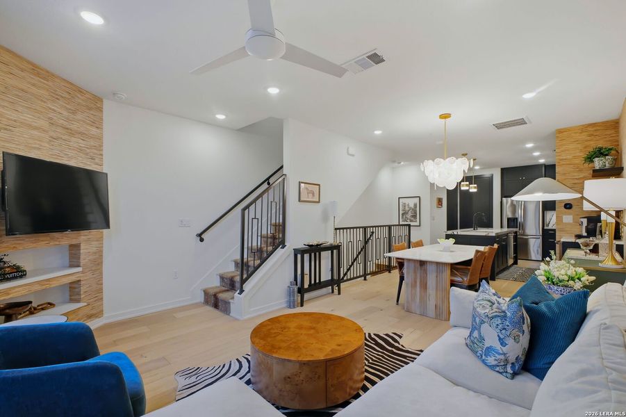 Furnished interior view inside a new home in Grayson House, San Antonio (Image 11). Furnished interior view inside a new home in Grayson House, San Antonio (Image 11).