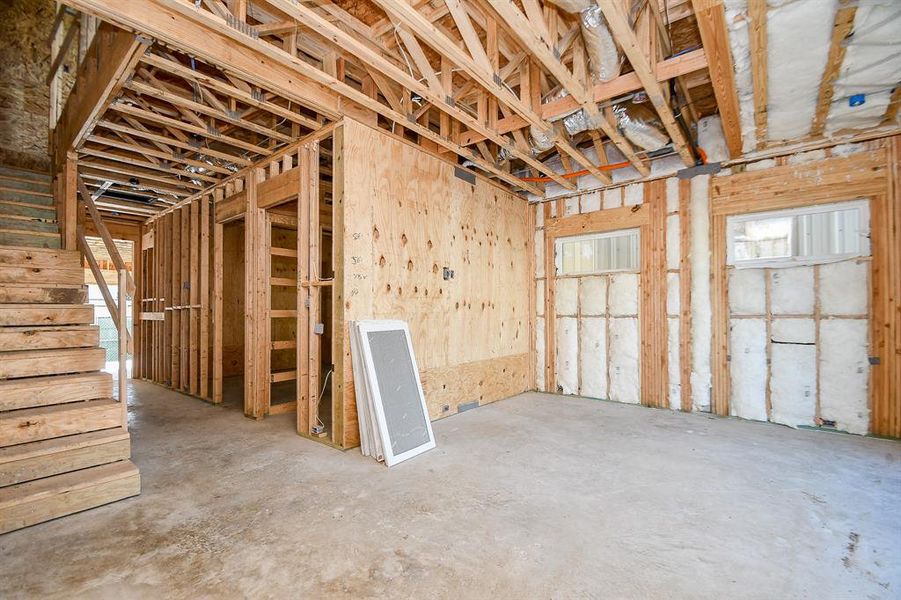 1st Floor Gameroom or Living Room. 24x48 tile to be installed.