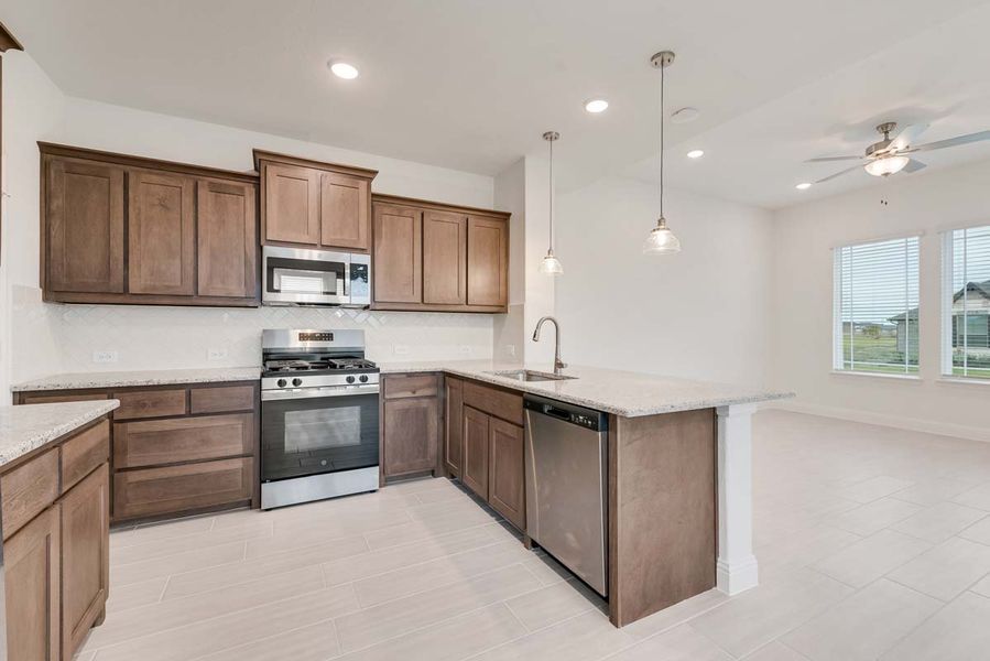 Representative furnished interior of a home built from the Eastholme by Pacesetter Homes in Elevon, Lavon (Image 7).