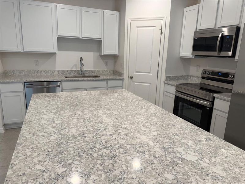 Large quartz countertop
