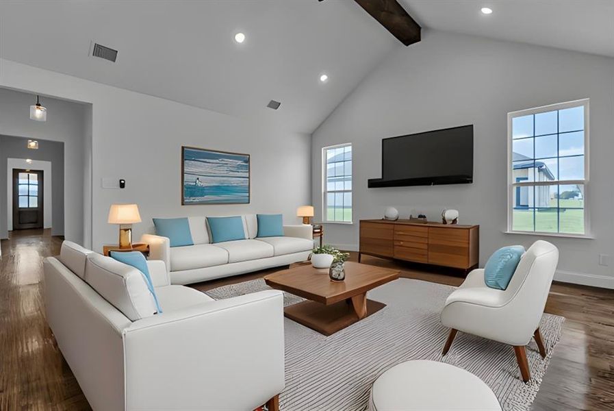 Furnished interior view inside a new home in , Corsicana (Image 4). Furnished interior view inside a new home in , Corsicana (Image 4).