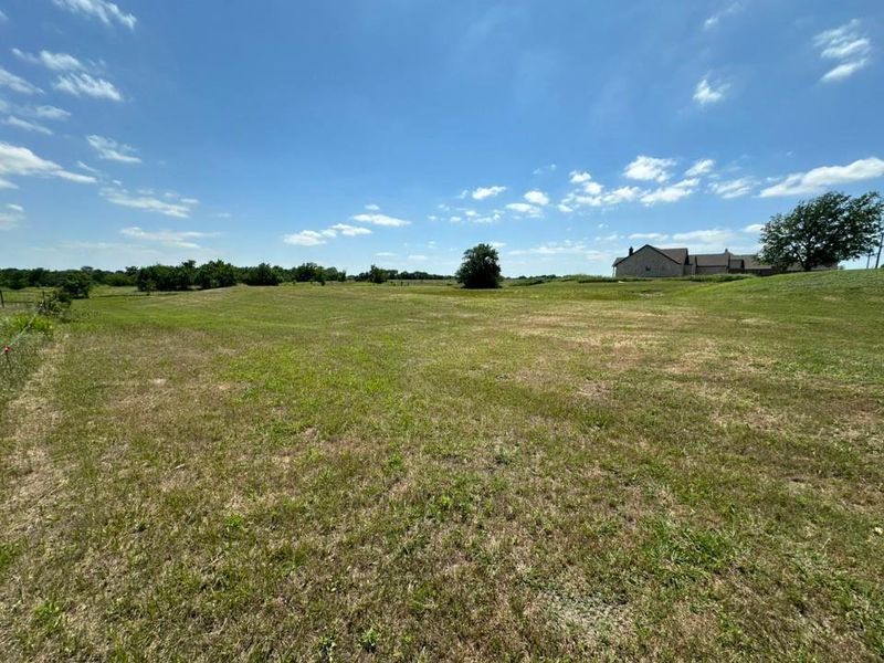 Expansive open land featuring natural grasses and distant mature trees