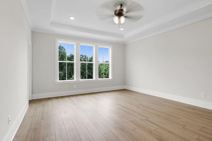 Spacious, unfurnished interior of a new home in Echo Park, Suwanee (Image 28). Spacious, unfurnished interior of a new home in Echo Park, Suwanee (Image 28).