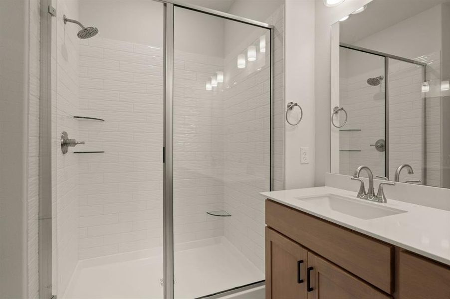 You'll find a luxurious, spacious walk in shower in this dream owner's bath!