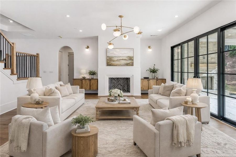 Furnished interior view inside a new home in , Atlanta (Image 15). Furnished interior view inside a new home in , Atlanta (Image 15).