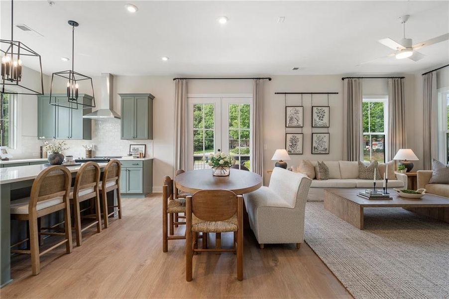 Furnished interior view inside a new home in , Alpharetta (Image 6).