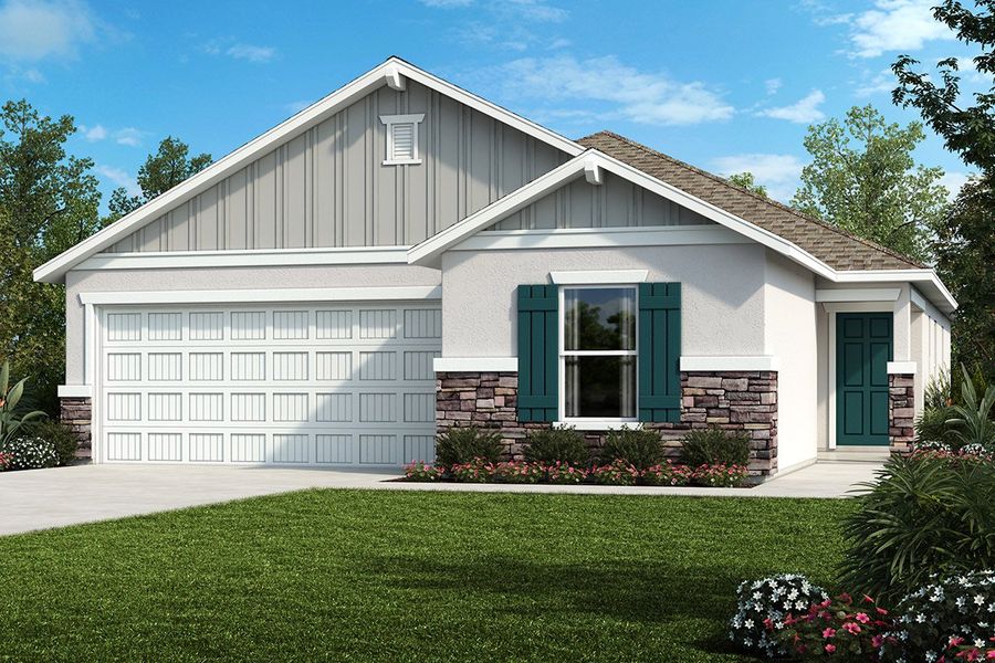 Exterior G with optional stone
