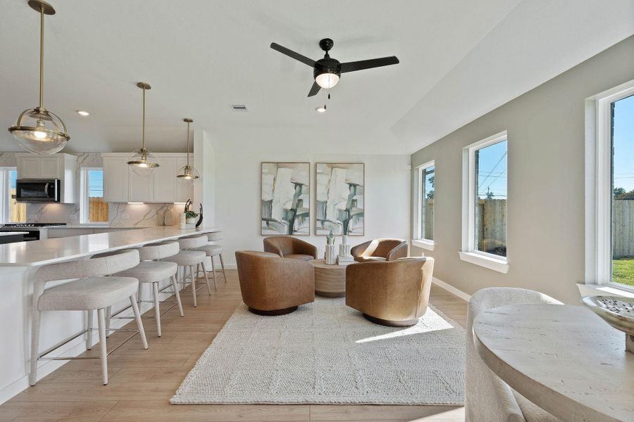 Furnished interior view inside a new home in Riverside Estates, Mont Belvieu (Image 3).