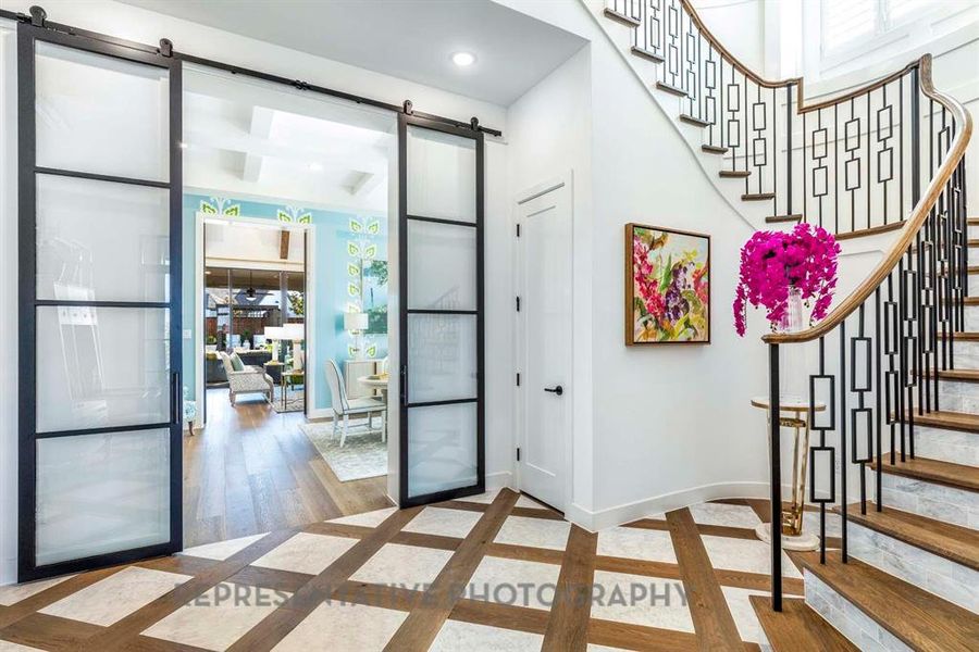 Furnished interior view inside a new home in Star Trail, Prosper (Image 36).