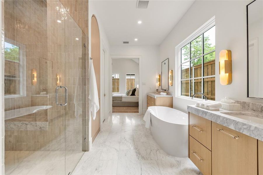 Furnished interior view inside a new home in , Dallas (Image 5).