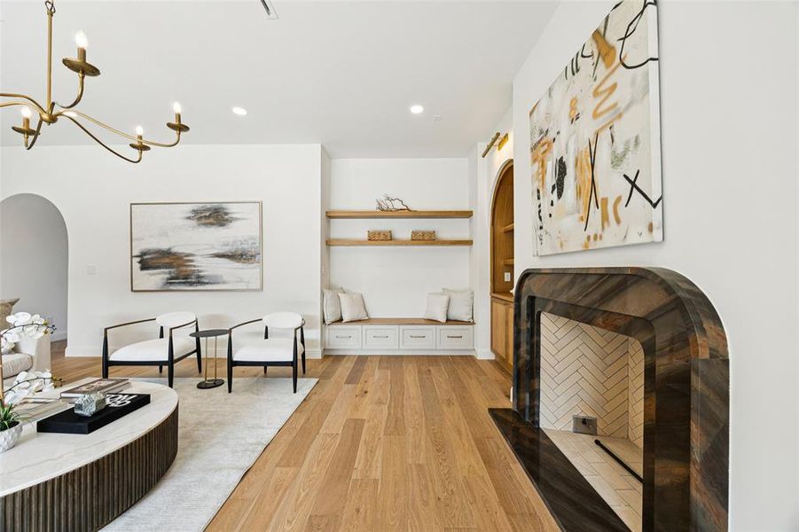 Furnished interior view inside a new home in , Dallas (Image 15).