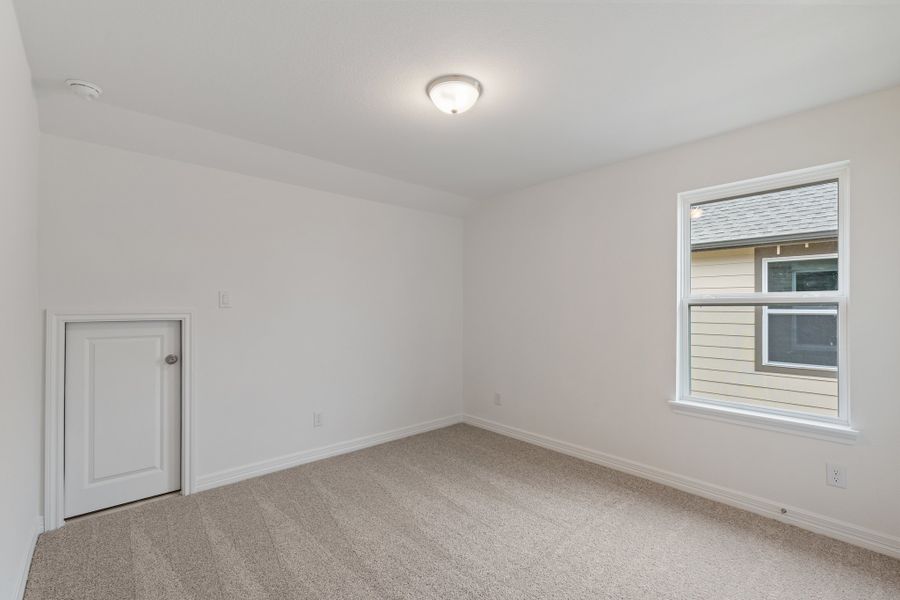 Third bedroom. Note: Sample product photo - actual exterior and interior selections may vary by homesite