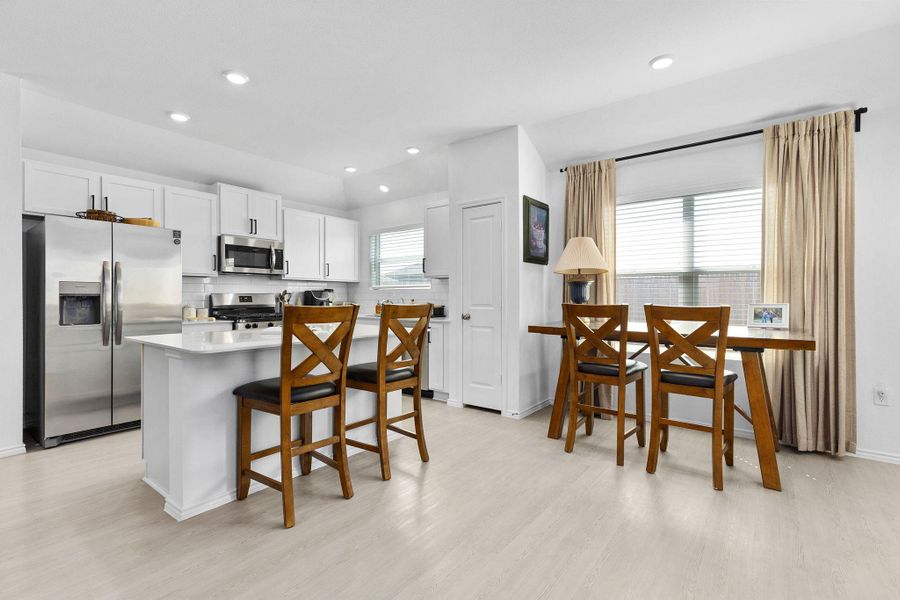 Furnished interior view inside a new home in Cotton Brook: Claremont Collection, Hutto (Image 3). Furnished interior view inside a new home in Cotton Brook: Claremont Collection, Hutto (Image 3).