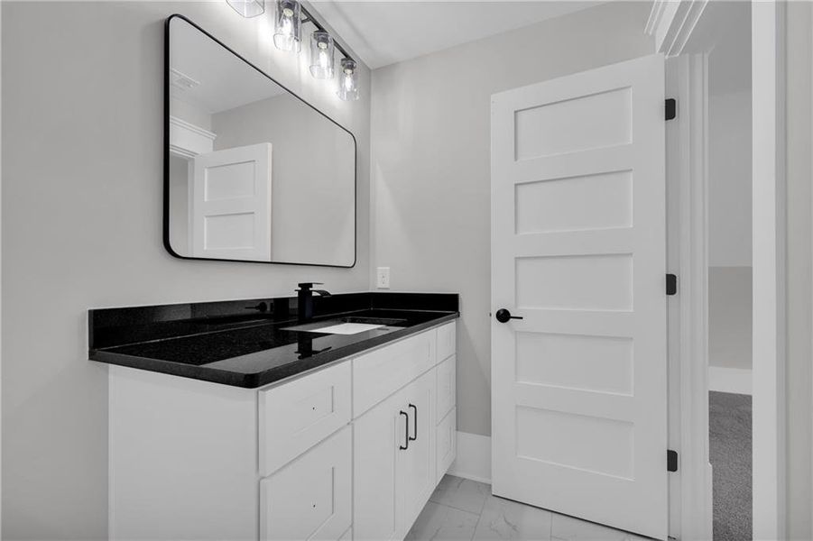 Furnished interior view inside a new home in , Monroe (Image 11).