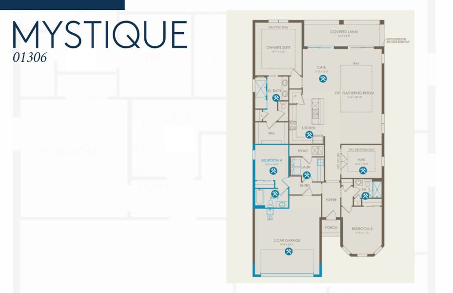 2D floor plan layout of this home in Avondale at Avenir, Palm Beach Gardens, FL (Image 4). 2D floor plan layout of this home in Avondale at Avenir, Palm Beach Gardens, FL (Image 4).