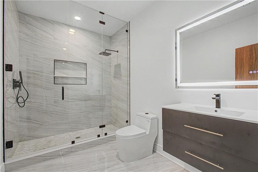 Furnished interior view inside a new home in , Atlanta (Image 8).