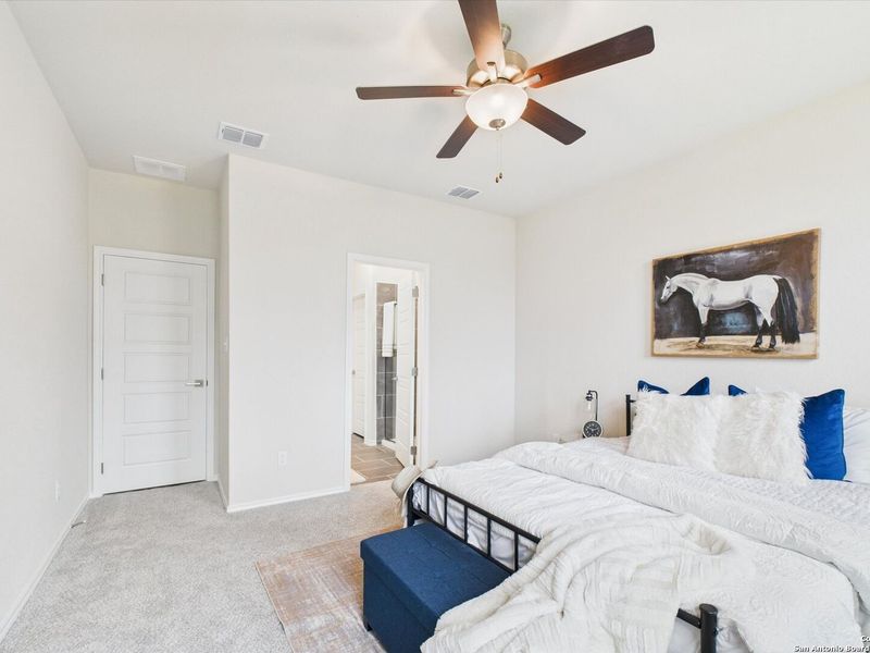 Furnished interior view inside a new home in Bricewood, San Antonio (Image 29).