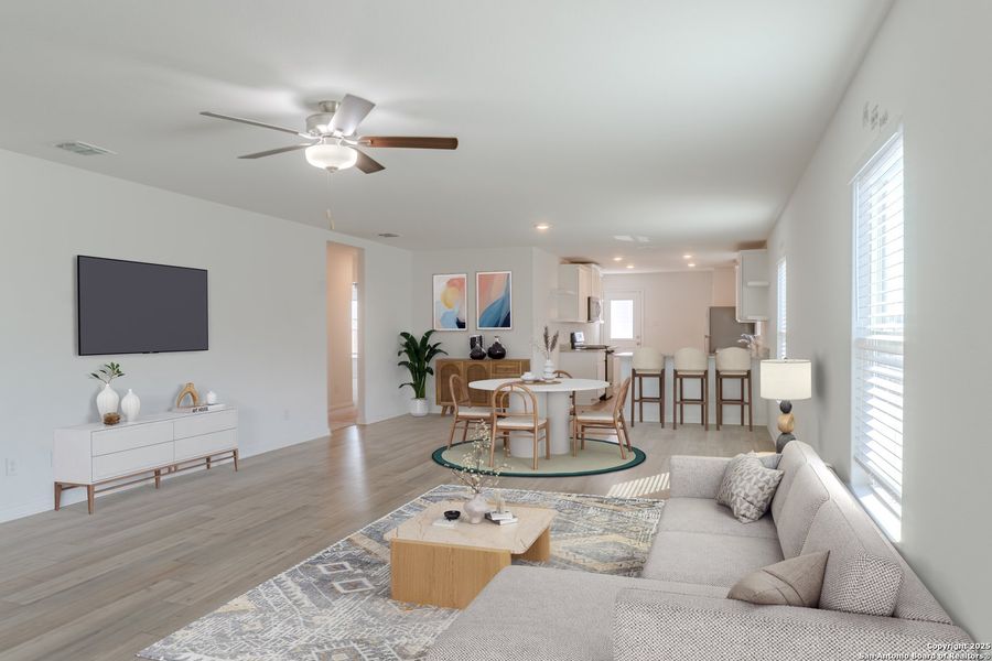 Furnished interior view inside a new home in Luckey Ranch, San Antonio (Image 7).
