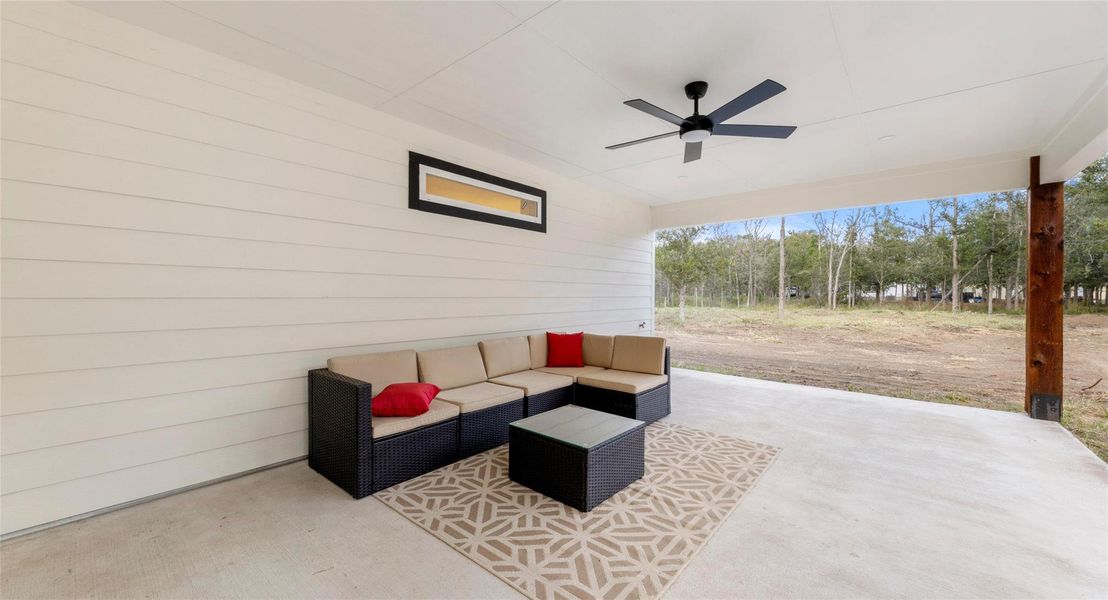 Exterior details and patio area of a home in , Bastrop (Image 3).