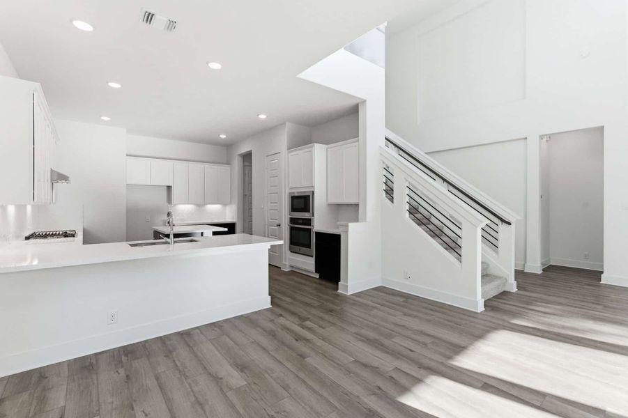 Furnished interior view inside a new home in Buffalo Crossing, Cibolo (Image 7). Furnished interior view inside a new home in Buffalo Crossing, Cibolo (Image 7).