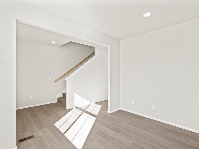 The Monarch floorplan interior image taken at a Meritage Homes community in Colorado Springs.