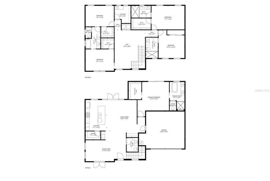 2D floor plan layout of this home in , Orlando, FL (Image 5).