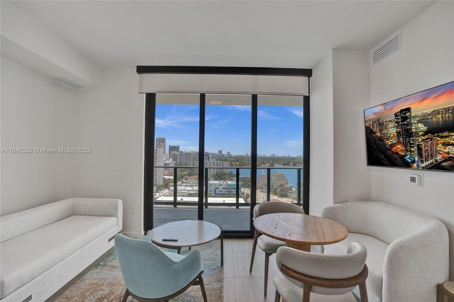Furnished interior view inside a new home in , Miami Beach (Image 17).