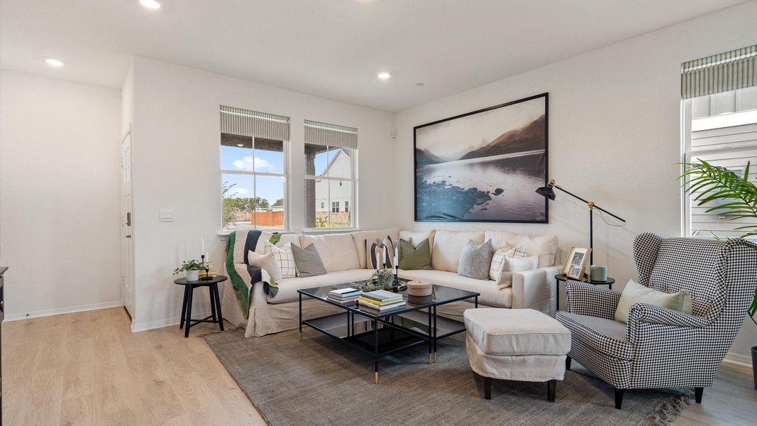 Furnished interior view inside a new home in Avery Centre, Round Rock (Image 7).