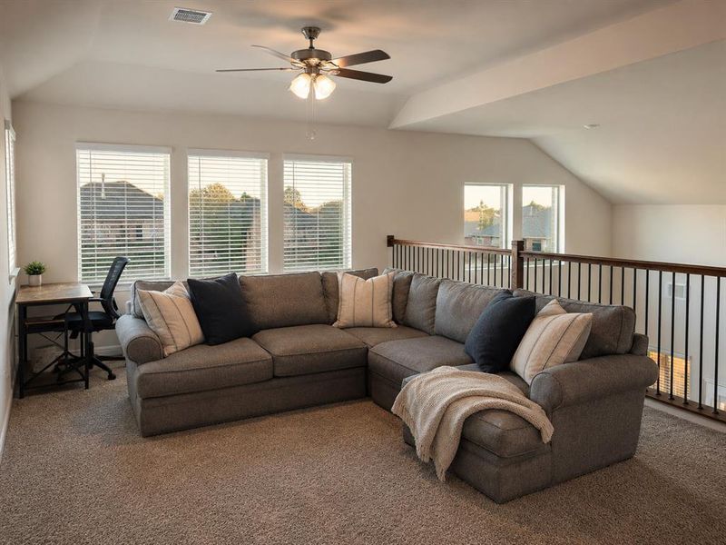 Furnished interior view inside a new home in The Woods at Lindsey Place, Anna (Image 11).