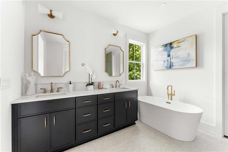 Furnished interior view inside a new home in , Atlanta (Image 12).