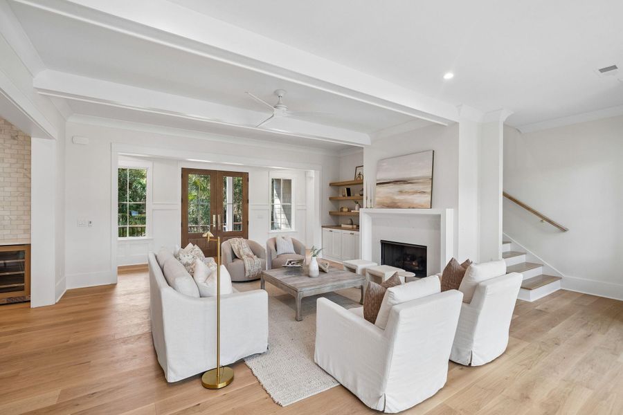 Furnished interior view inside a new home in , Kiawah Island (Image 11).