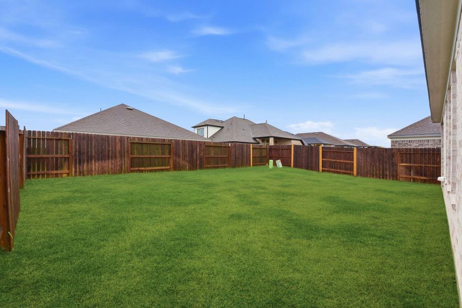 huge backyard ready for your family picnics or to make your own pool