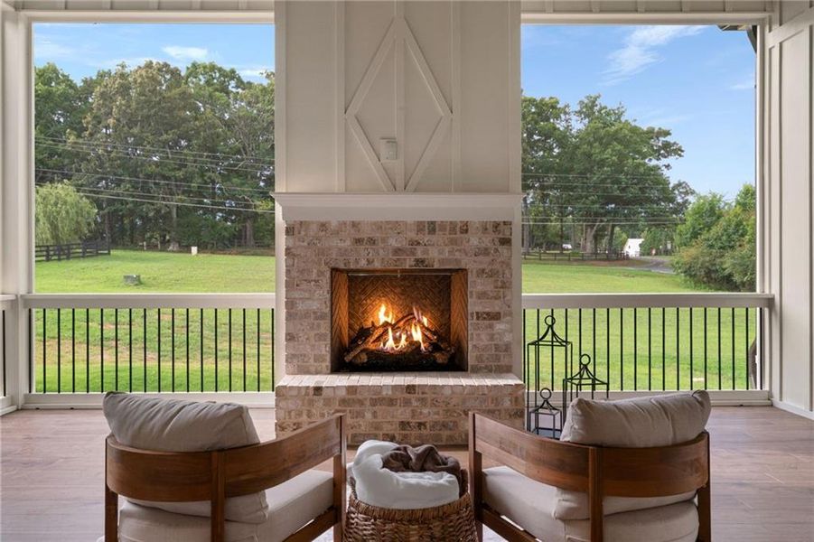 Exterior details and patio area of a home in , Canton (Image 33).