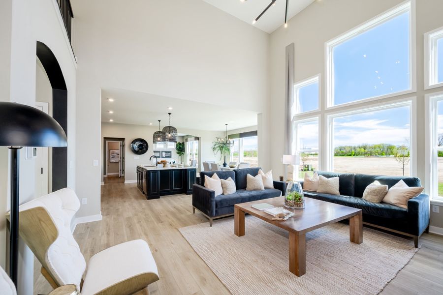 Representative furnished interior of a home built from the Grandin by Fischer Homes in The Dunes at Sandbar, Santa Rosa Beach (Image 53).