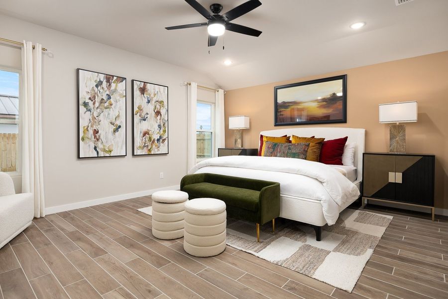 Furnished interior view inside a new home in Hickory Ridge Estates, Elmendorf (Image 20).