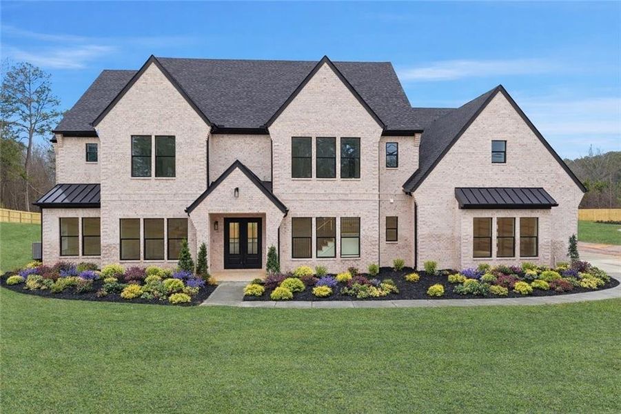 Front exterior of a new home in , Buford, GA, highlighting curb appeal (Image 2). Front exterior of a new home in , Buford, GA, highlighting curb appeal (Image 2).